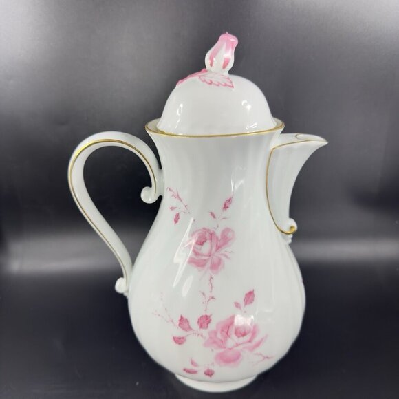 AK Kaiser Porcelain Teapot Rokokoform Dubarry Germany Rose Bud Carafe Mirabell - Picture 13 of 16